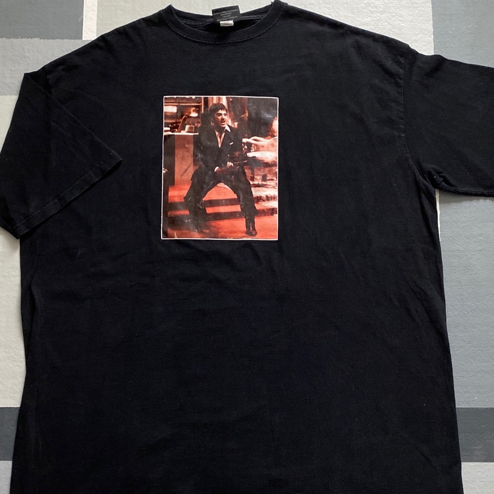 Men’s Black Scarface Graphic T Shirt (Size 3XL)